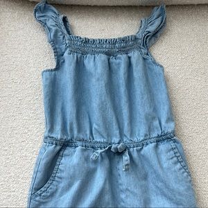Baby girl denim romper